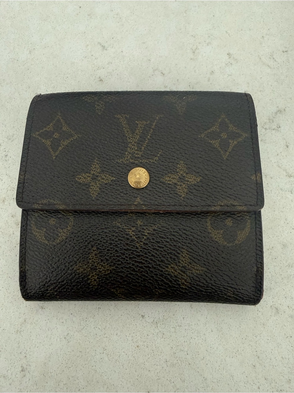 Louis Vuitton Monogram Canvas Trifold Card & Key Holder in Brown